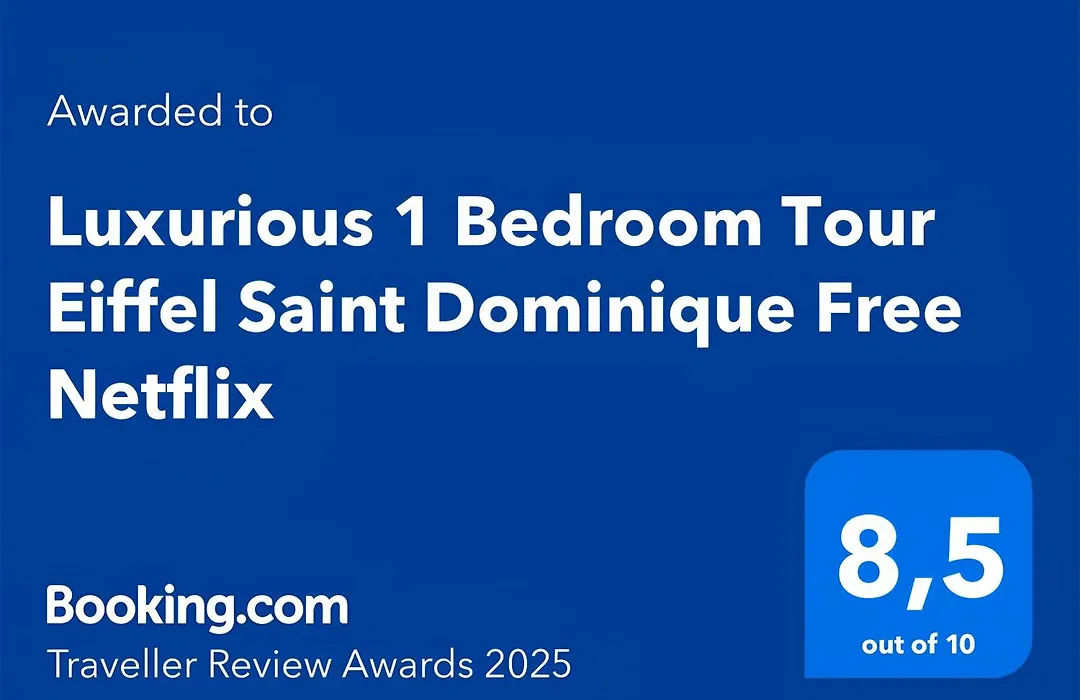 Luxurious 1 Bedroom Tour Eiffel Saint Dominique Free Netflix-1
